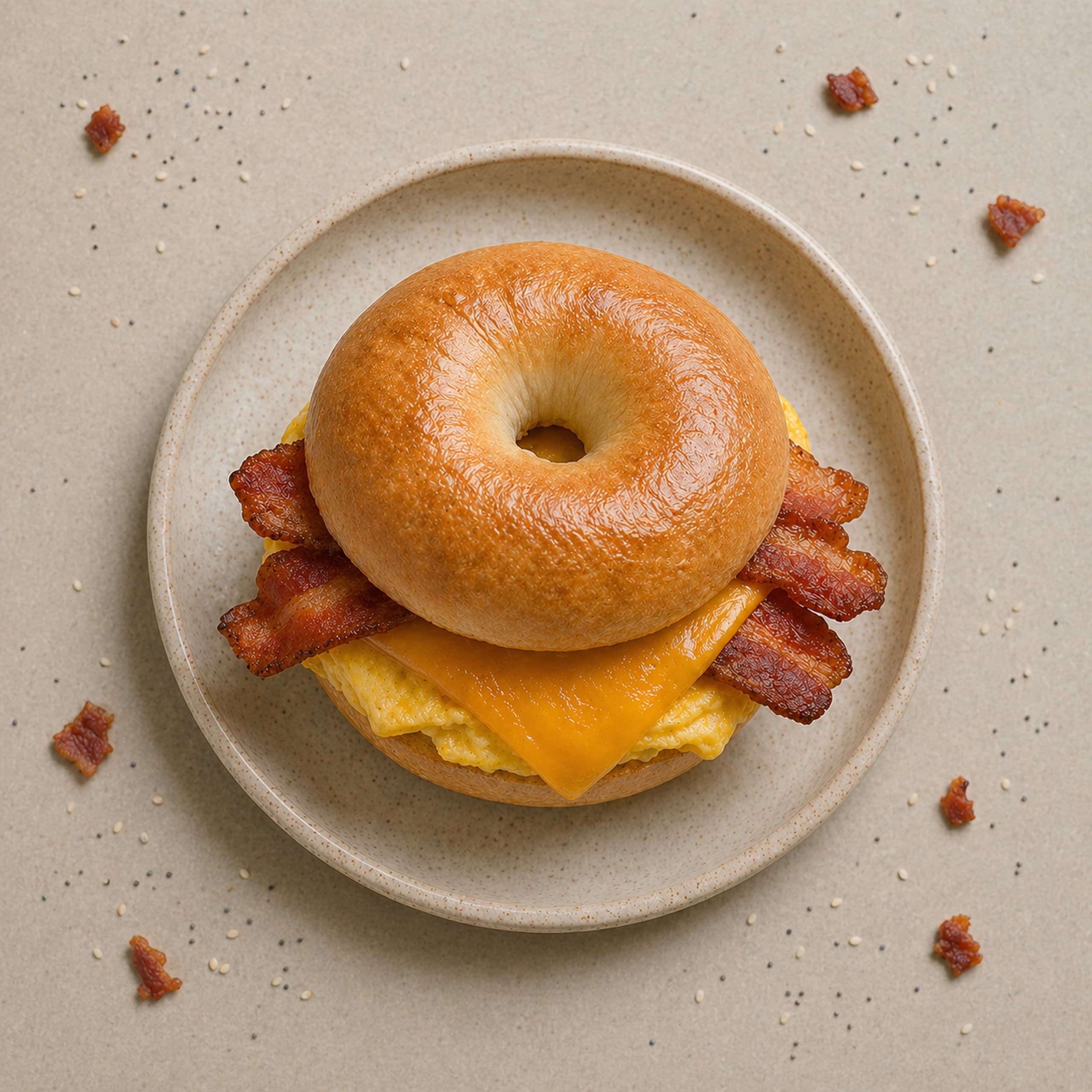Bacon - Bagel With Egg & Cheese